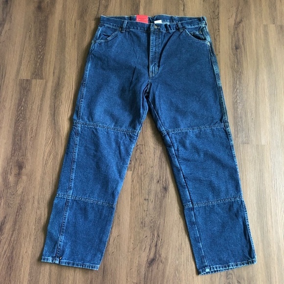 DRAGGIN JEANS Kevlar Lined 18x30 Motorcycle Pants Fast Company Vintage NWT Denim - Picture 8 of 8